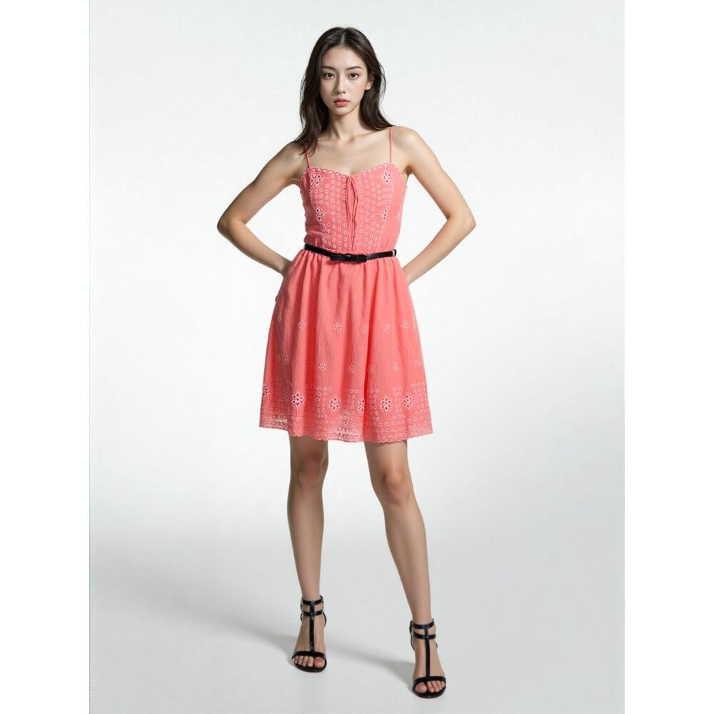 City Studios Missy Lace A line Dress Size 1 Orange